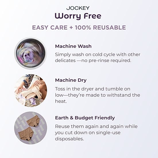 Jockey Worry Free Microfiber Moderate Absorbency Brief 2810