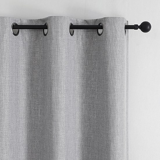 Max Blackout Emerson Solid Grommet Top 100% Blackout Single Curtain Panel