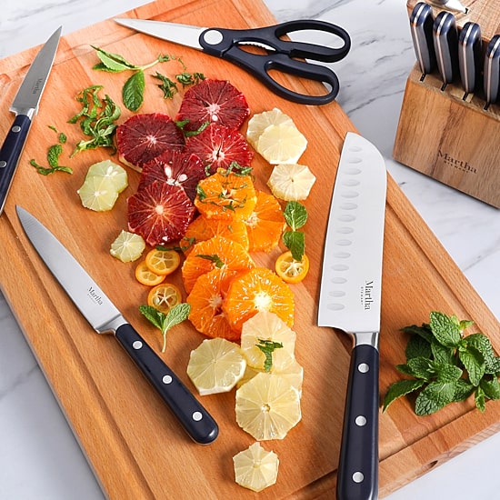 Martha Stewart Triple Rivet 14-pc. Knife Block Set
