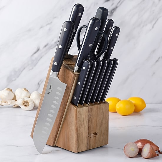Martha Stewart Triple Rivet 14-pc. Knife Block Set
