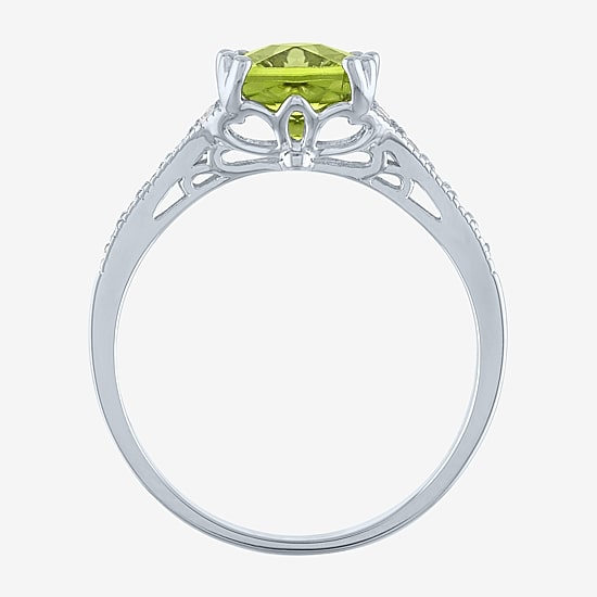 Gemstone Sterling Silver Cushion Cocktail Ring