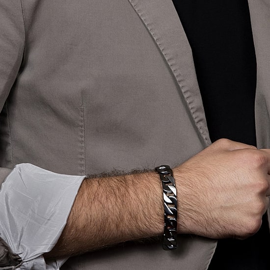8 1/2 Inch Mens Stainless Steel 8 1/2 Inch Link Bracelet