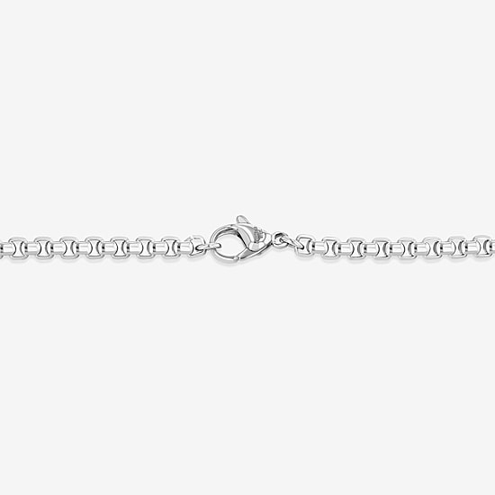 Mens Stainless Steel and Black Cable Cross Pendant