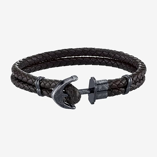 Mens Stainless Steel Wrap Bracelet