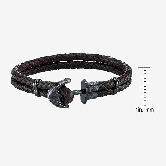 Mens Stainless Steel Wrap Bracelet