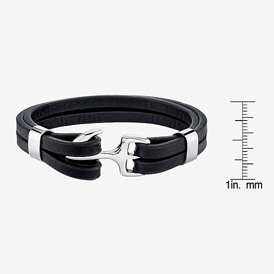 Mens Stainless Steel Wrap Bracelet
