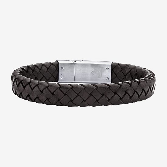 Mens Stainless Steel Cord Bracelet