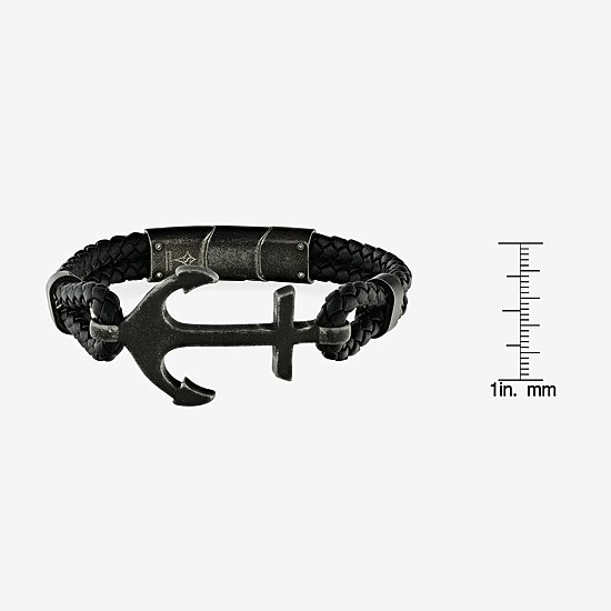 Mens Stainless Steel Strand Bracelet