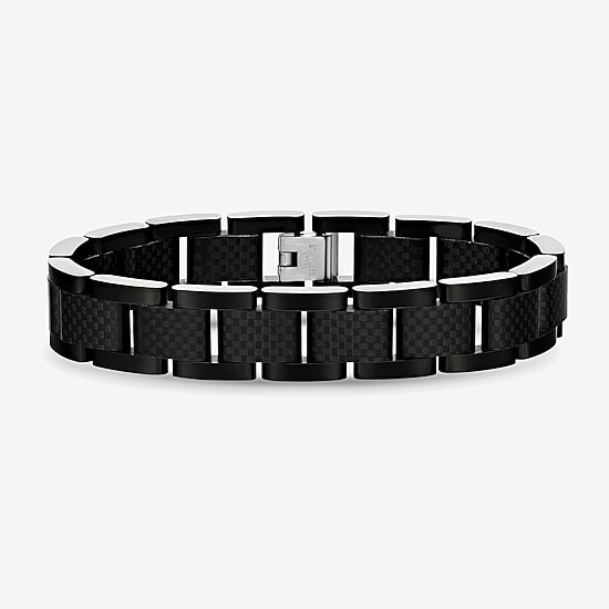 Mens Stainless Steel 8 1/2 Inch Link Bracelet
