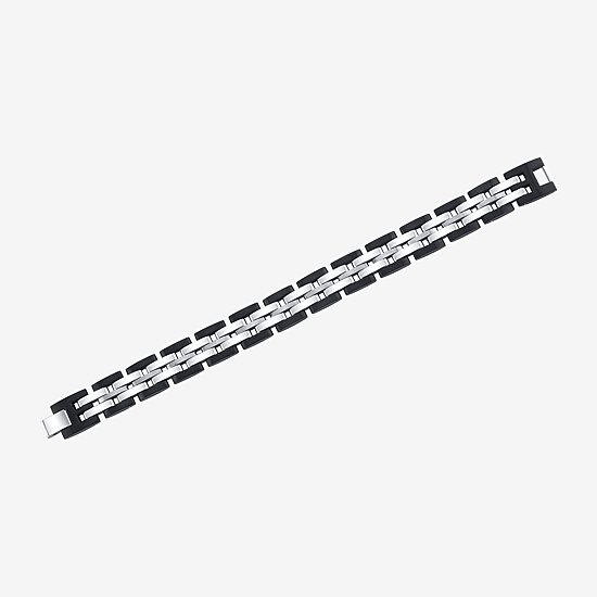 8 1/2 Inch Mens Stainless Steel 8 1/2 Inch Solid Link Chain Bracelet