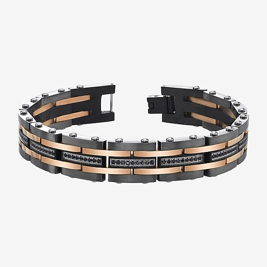 8 1/2 Inch Mens Stainless Steel 8 1/2 Inch Solid Link Chain Bracelet