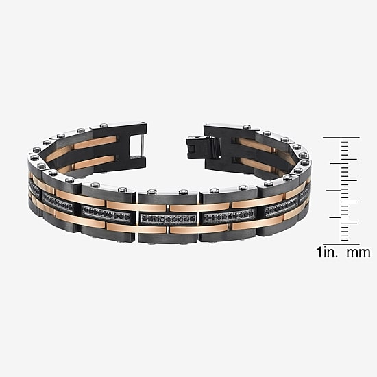 8 1/2 Inch Mens Stainless Steel 8 1/2 Inch Solid Link Chain Bracelet