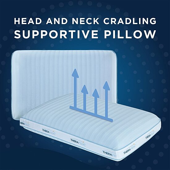 Comfort Touch by Therapedic™ Memory Foam Medium/Firm Bed Pillow
