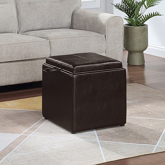 Convenience Concepts Designs4comfort Cushioned Ottoman