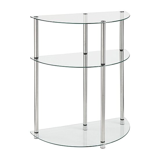 Convenience Concepts Designs2go Living Room Collection Glass Console Table