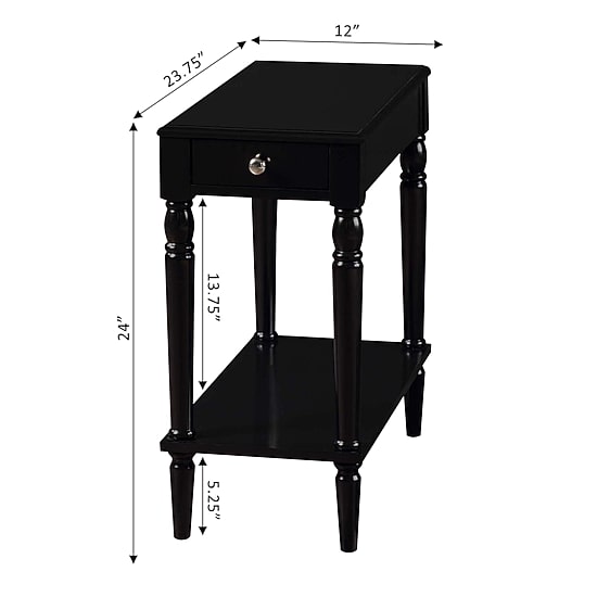 French Country Chairside End Table