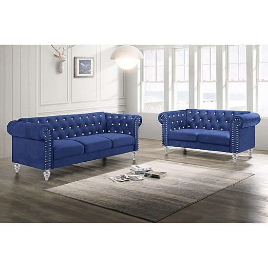 Emma Roll-Arm Loveseat
