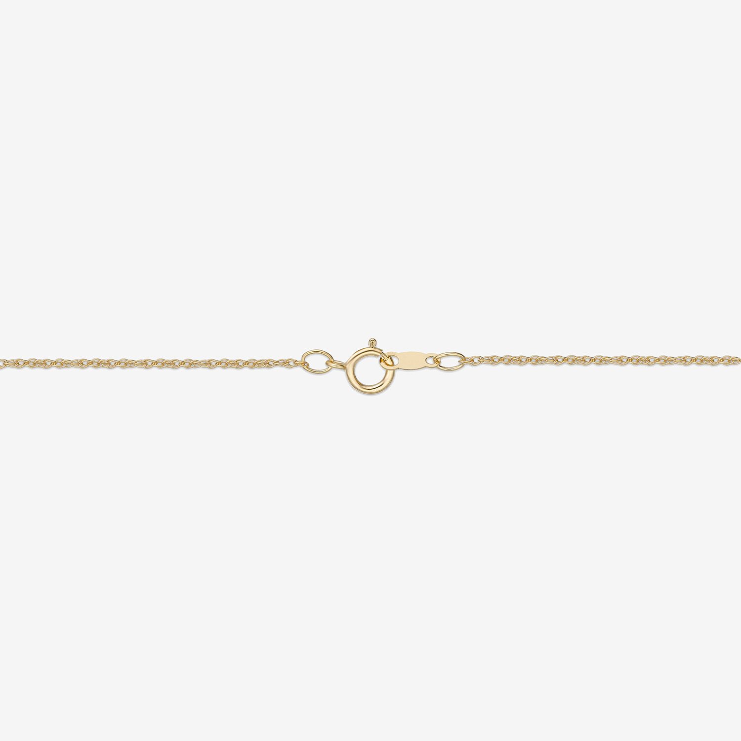 Initial Womens 1/10 CT. T.W. Natural White Diamond 10K Gold 18 Inch Pendant Necklace