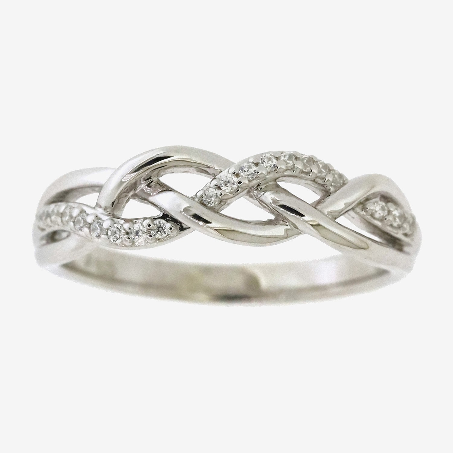 Womens 1/10 CT. T.W. Natural White Diamond Sterling Silver Cocktail Ring
