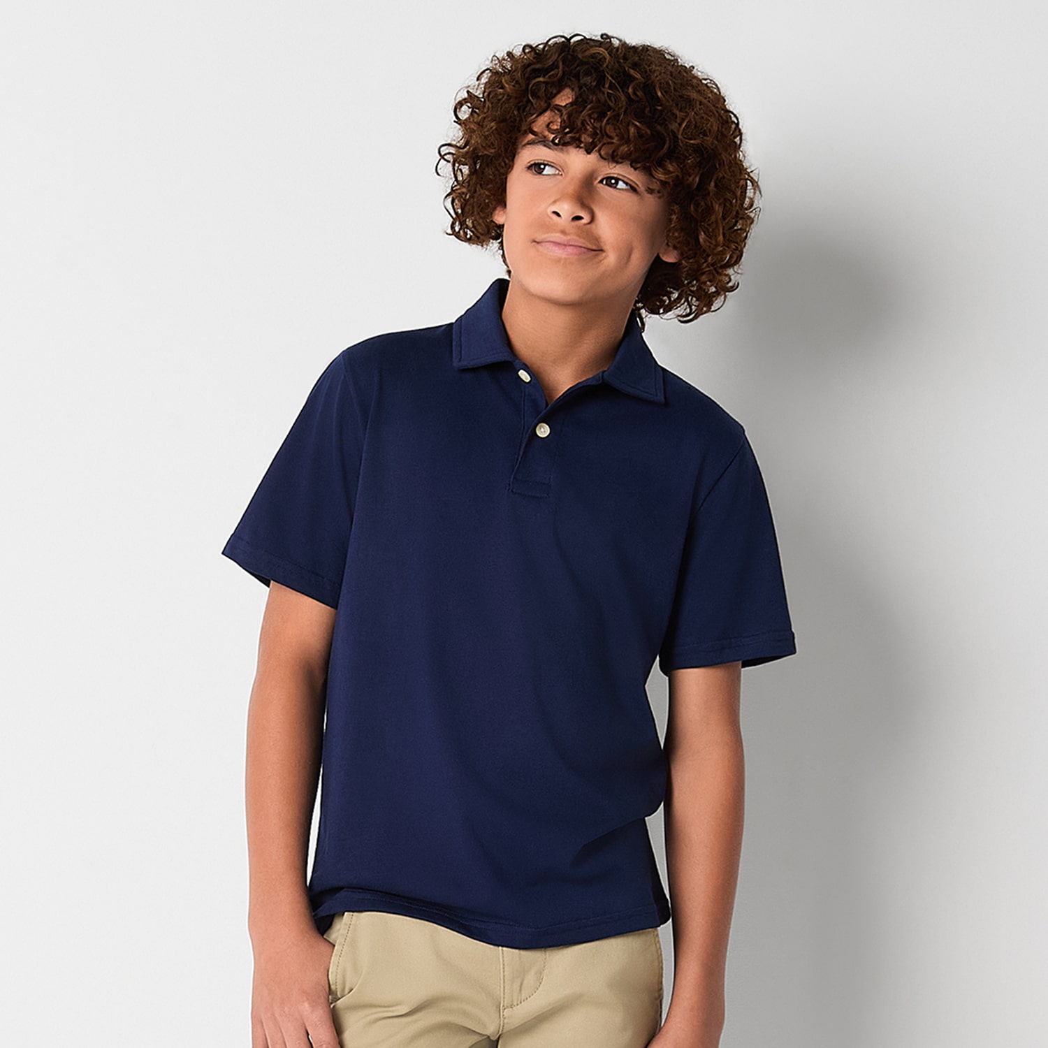 Thereabouts Little & Big Kid Boys Short Sleeve Regular Fit Polo Shirt