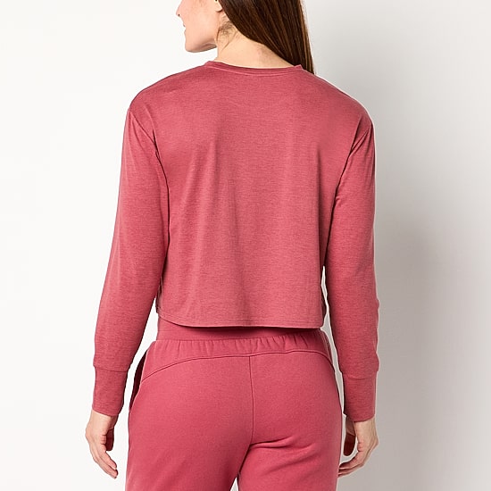 Xersion Womens Everyday Crew Neck Long Sleeve T-Shirt