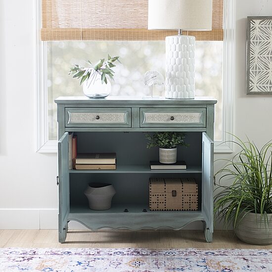 Linon Chemel 2-Drawer Console Table