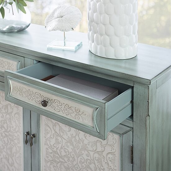 Linon Chemel 2-Drawer Console Table