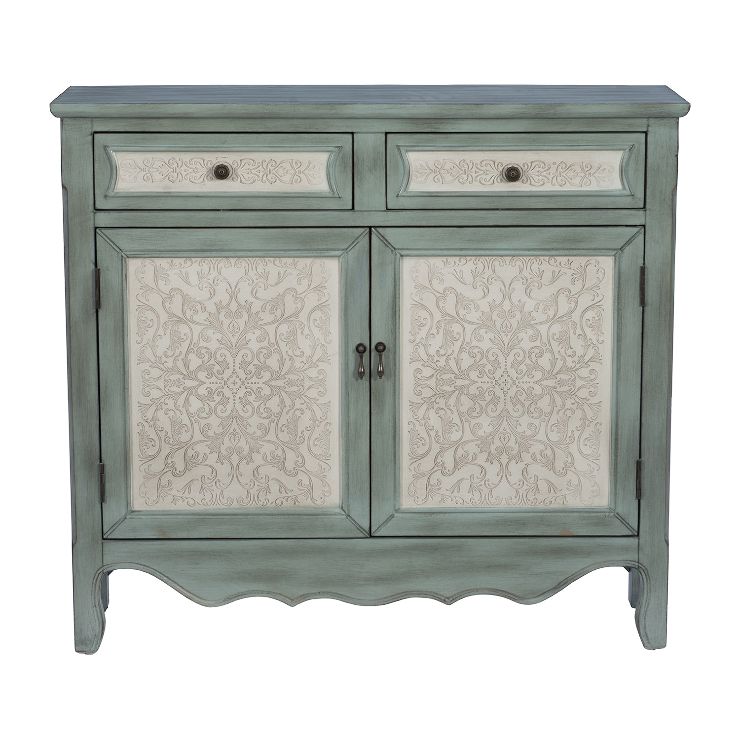 Linon Chemel 2-Drawer Console Table