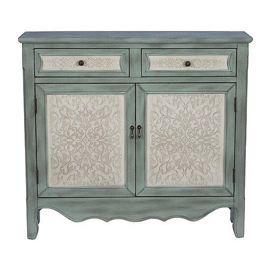 Linon Chemel 2-Drawer Console Table