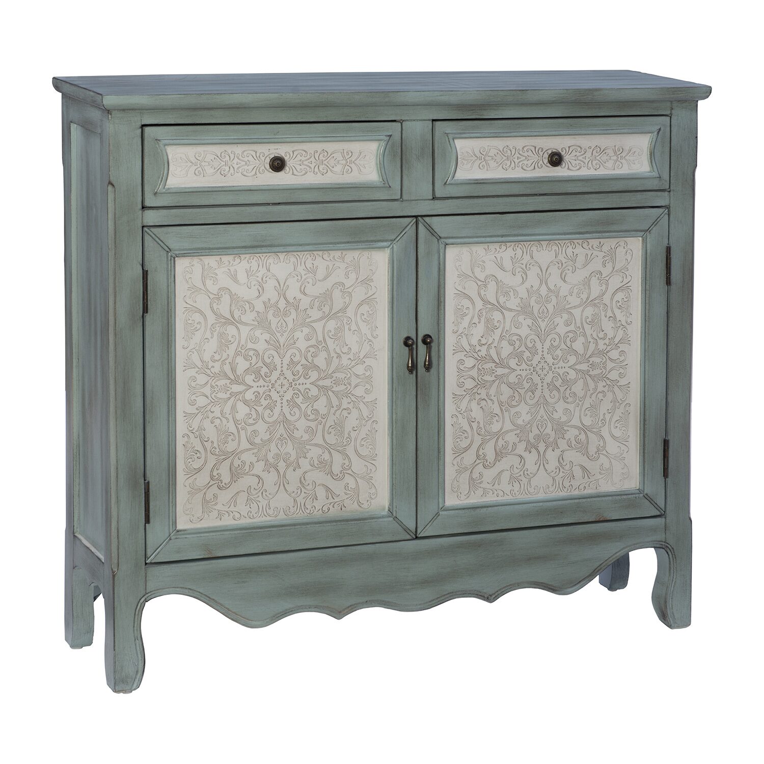 Linon Chemel 2-Drawer Console Table