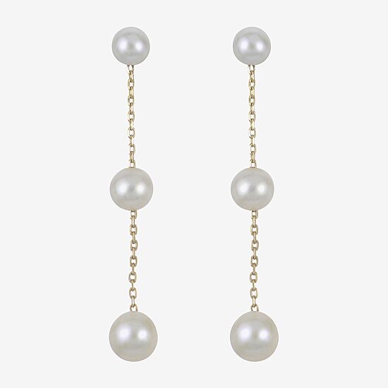 Cultured Freshwater Pearl Sterling Silver Earrings