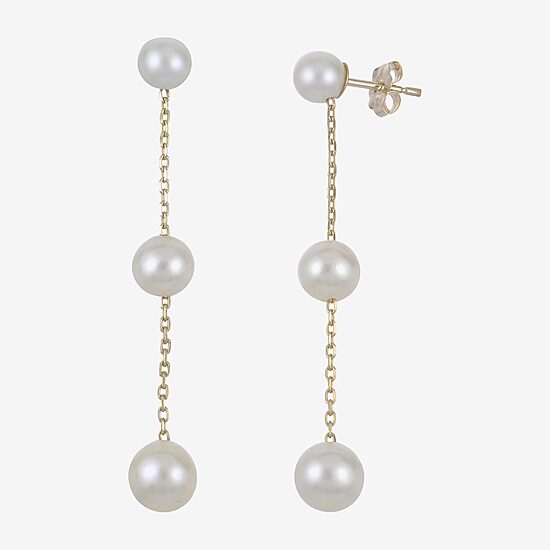 Cultured Freshwater Pearl Sterling Silver Earrings
