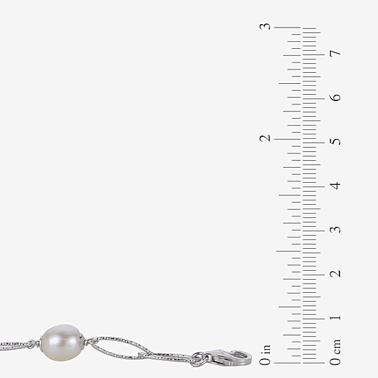 8.5-9Mm Cultured Freshwater Pearl Sterling Silver Bracelet