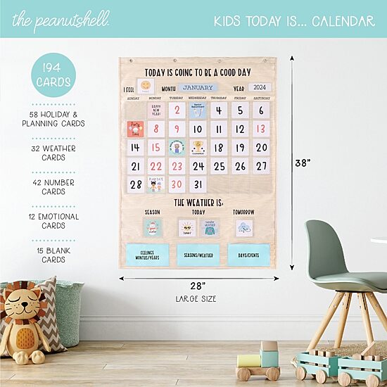 The Peanutshell Today Is A Good Day Wall Chart Interactive Toy