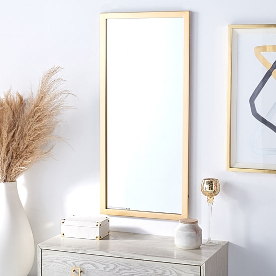 Safavieh 18" X 39.5" Rectangle Pravina Wall Mount Rectangular Wall Mirror