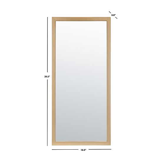 Safavieh 18" X 39.5" Rectangle Pravina Wall Mount Rectangular Wall Mirror