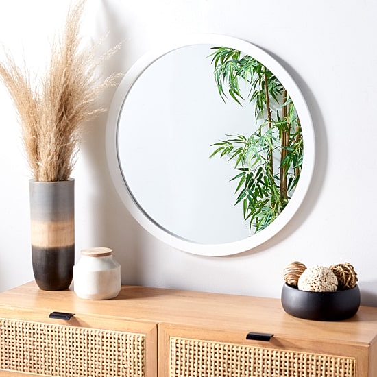 Safavieh 24" X 24" Jove Wall Mount Round Wall Mirror