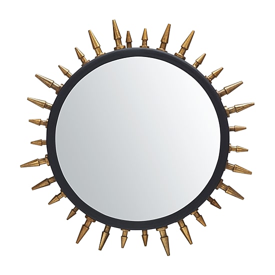 Safavieh 20" X 20" Gold Sunburst Ceinth Wall Mount Sunburst Wall Mirror