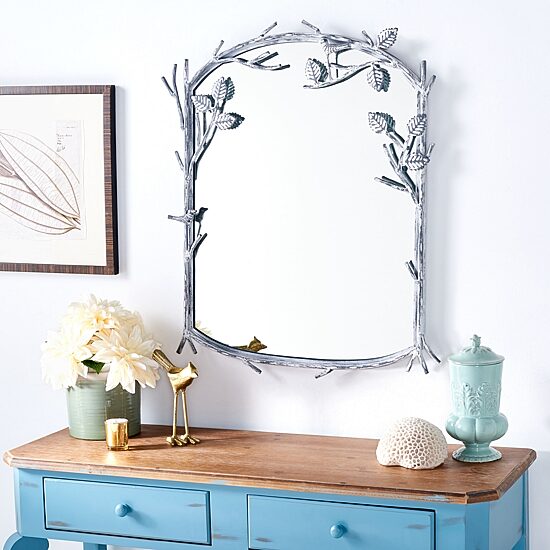 Safavieh 24" X 30.25" Silver Fayth Wall Mount Wall Mirror