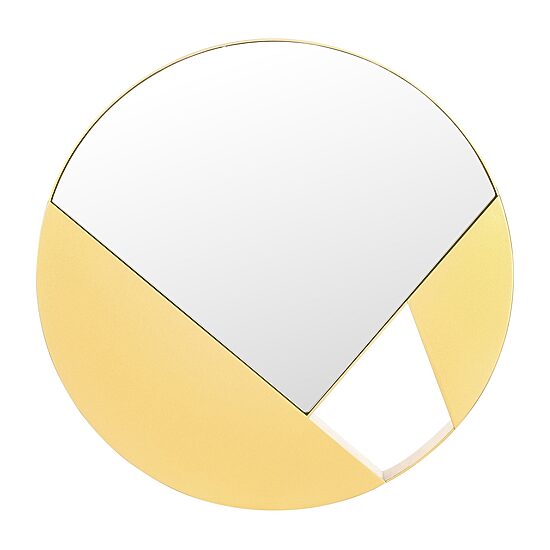 Safavieh 16" X 16" Gold Essa Wall Mount Round Wall Mirror