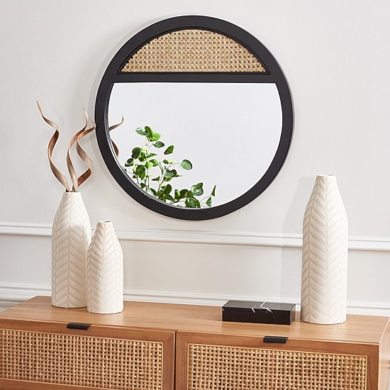 Safavieh 23.5" X 23.5" Deonna Wall Mount Round Wall Mirror
