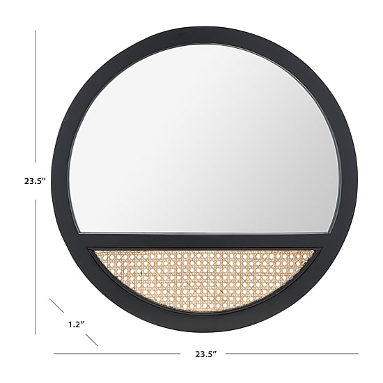 Safavieh 23.5" X 23.5" Deonna Wall Mount Round Wall Mirror