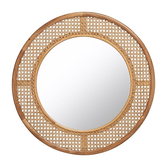 Safavieh 23.6" X 23.6" Byleth Wall Mount Round Wall Mirror