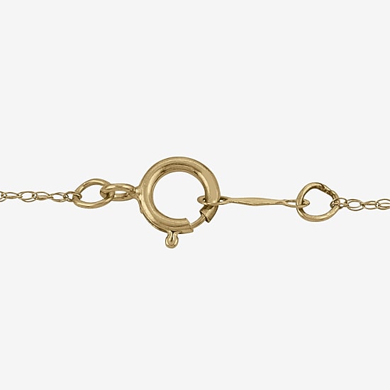 10K Gold Cultured Freshwater Pearl Solitaire Necklace