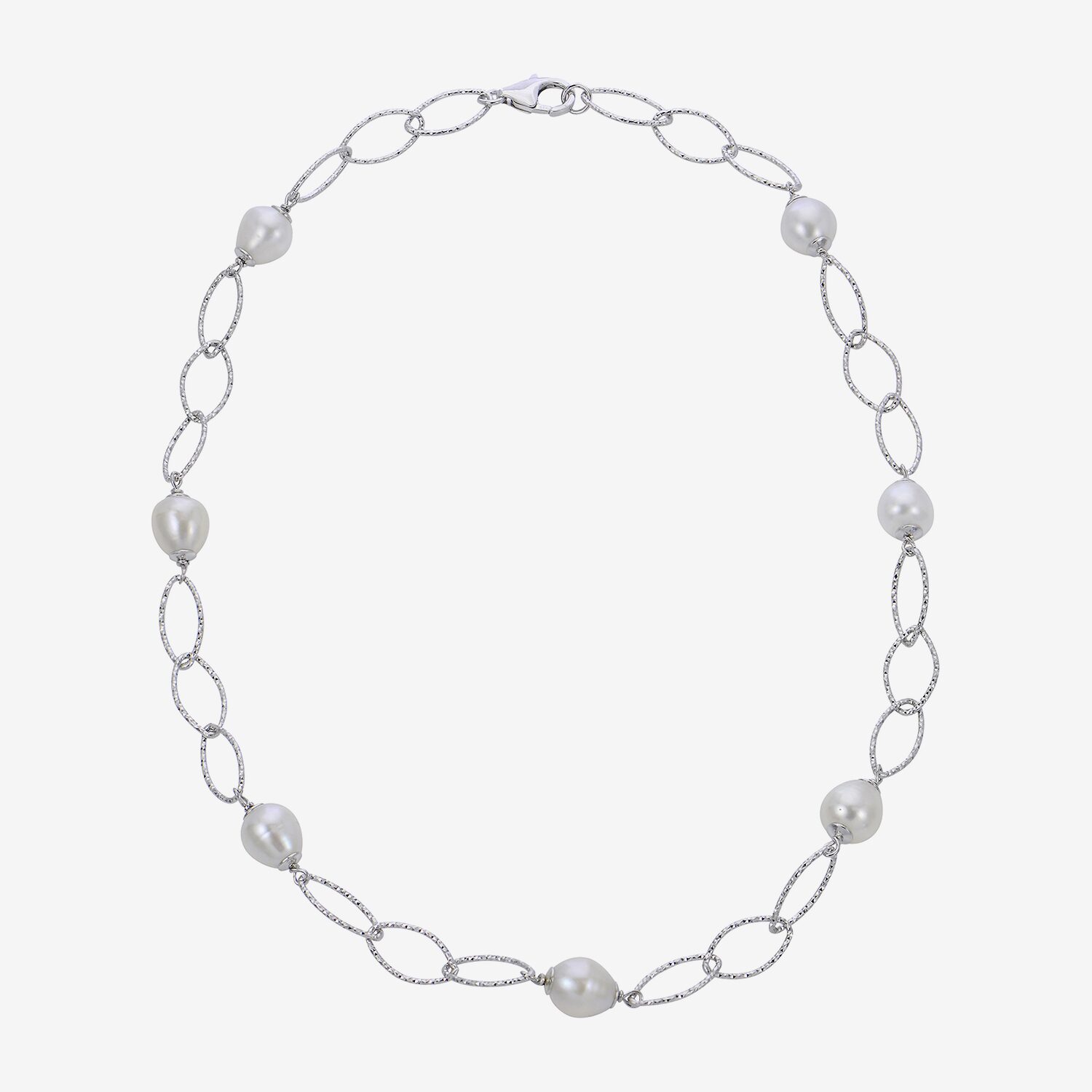 8.5-9Mm Cultured Freshwater Pearl Sterling Silver Necklace