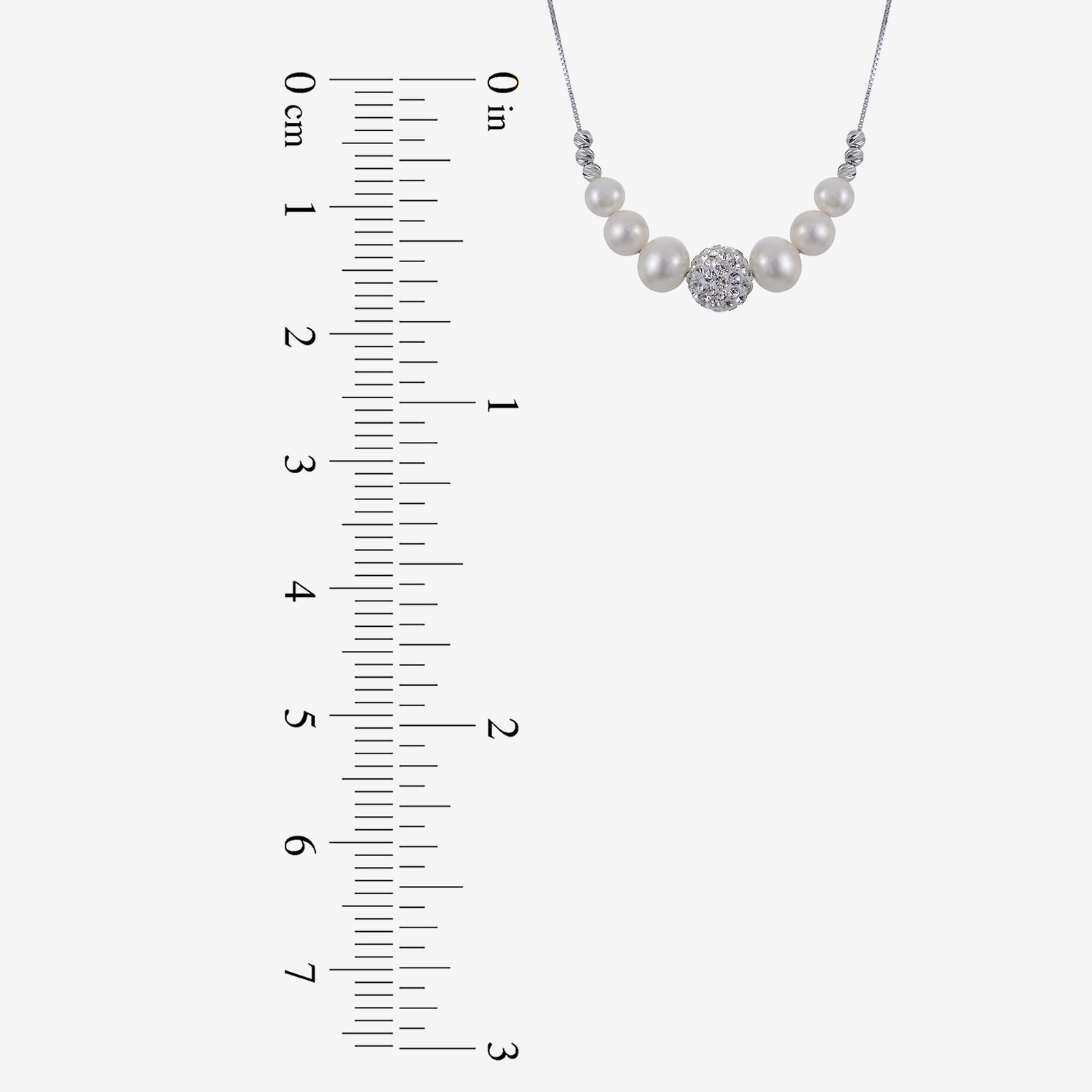 Womens White Cultured Freshwater Pearl Sterling Silver Inch Pendant Necklace