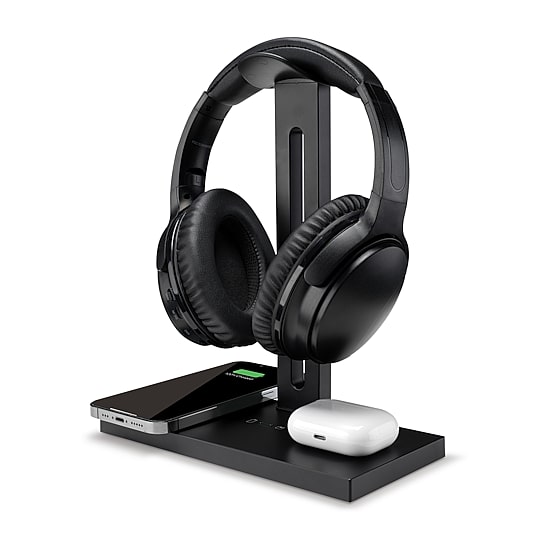 iLive 5-In-1 Headphone Stand And Wireless Charging Station