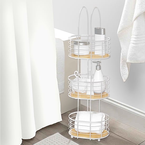 Popular Bath Norwood 3 Tier Spa Tower Round Bathroom Organizer