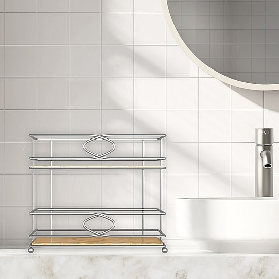Popular Bath Glenwood 2tier Shelf Twr Caddy Bathroom Organizer
