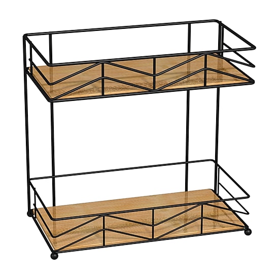 Popular Bath Woodmont 2tier Shelf Twr Caddy Bathroom Organizer